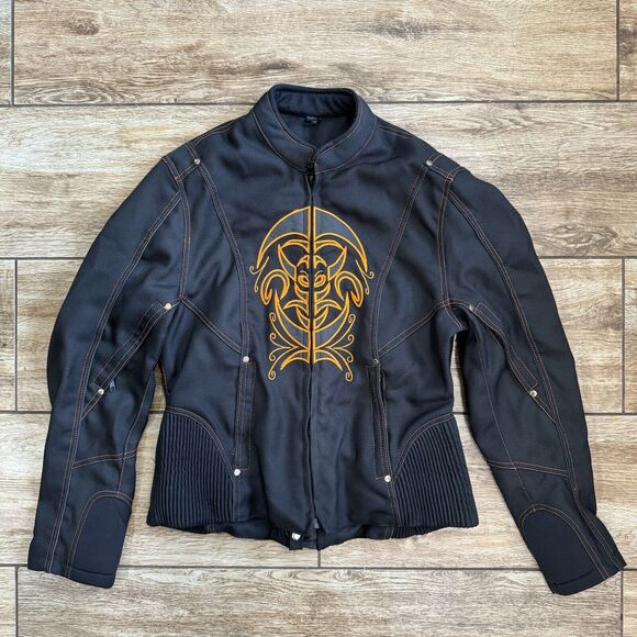 Women's Biker Motorcycle Jacket Moto Size M - Picture 8 of 14